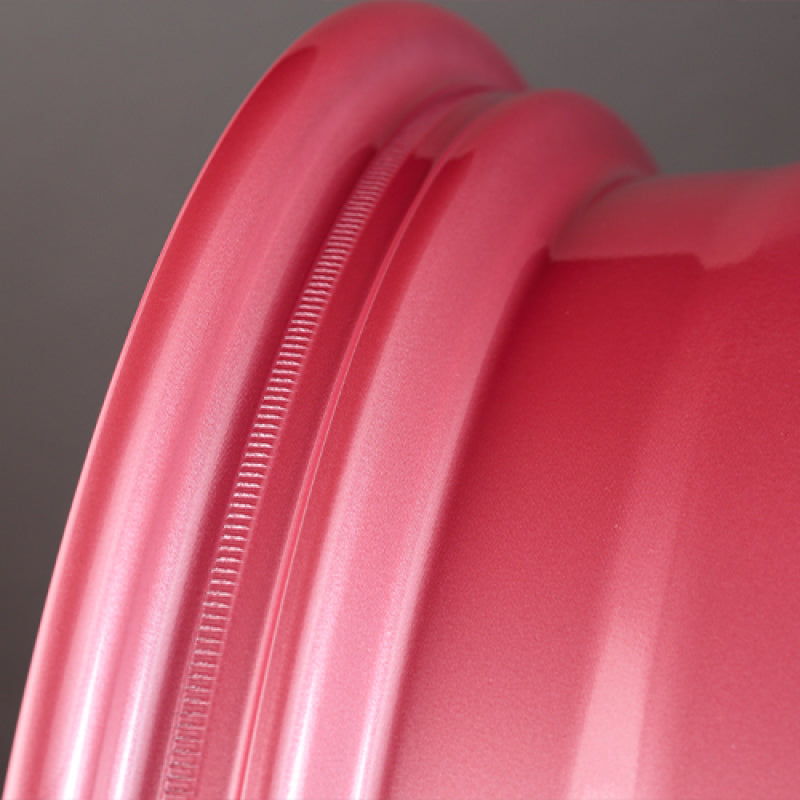 Gram Lights 57DR 18x9.5 +38 5x114.3 Sakura Pink Wheel (w/ Center Cap & No. 21 BK Air Valve)