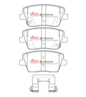 DBA 22-23 Hyundai Veloster (w/Solid Rear Rotor) Rear XP Performance Brake Pads