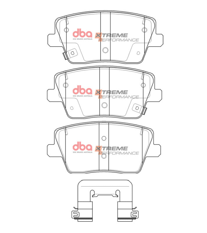 DBA 22-23 Hyundai Veloster (w/Solid Rear Rotor) Rear XP Performance Brake Pads