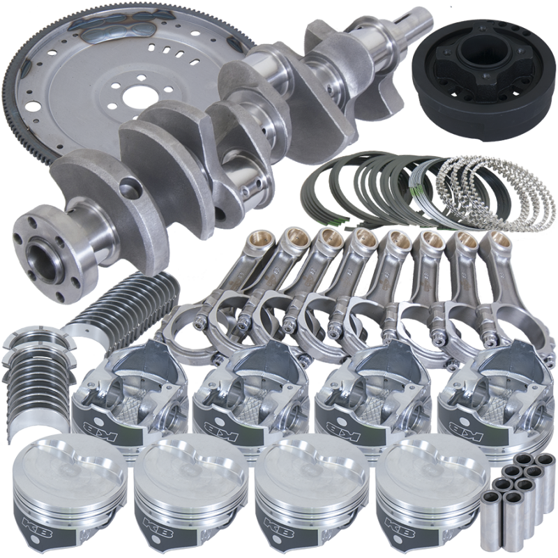 Eagle Ford 302 3.400in Crank 5.400in I-Beam Rods 4.000in Pistons 164 Tooth FP Balanced Assembly