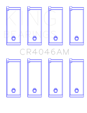 King Engine Bearings Honda D16A/D16Y/D16Z 1590Cc (Size +0.50mm) Connecting Rod Bearing Set