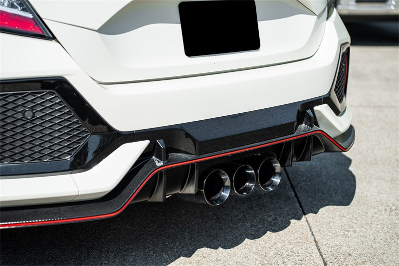 Corsa 2017-2021 Honda Civic Type R Xtreme Cat-Back Tri Rear Exit with 4.5in Black Pro-Series Tips
