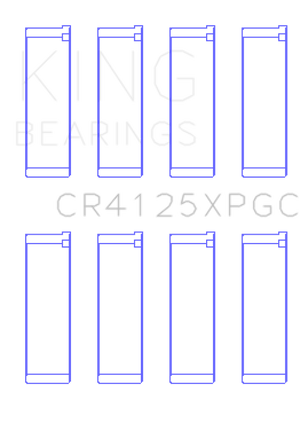King Engine Bearings Subaru EJ20/EJ22/EJ25 pMaxKote Performance Rod Bearing Set - Size STDX
