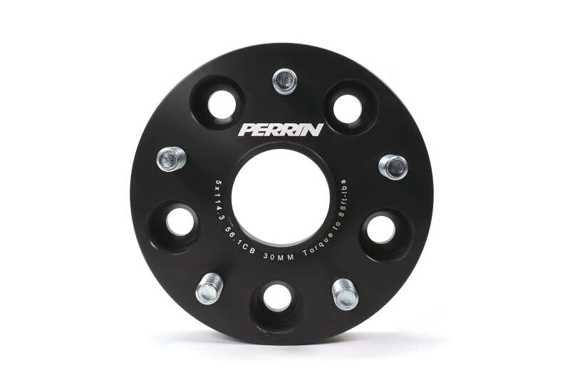 PERRIN Subaru 30mm Wheel Spacers 5x114.3 BP w/56mm Hub - Black