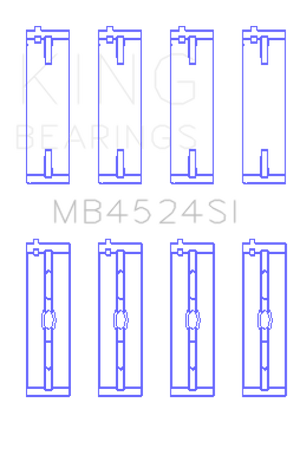 King Bearings Nissan VR38DETT VQ35HR VQ37HR Performance Crankshaft Main Bearings - Size +0.25mm