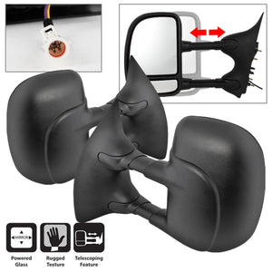 xTune Ford Superduty 02-07 L&R Manual Extendable Power Adjust Mirror MIR-FDSD99S-PW-SET