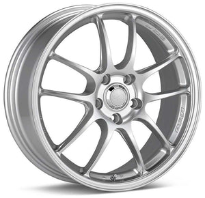 Enkei PF01 17x7 4x100 45mm Offset 75mm Bore Diameter Silver Wheel