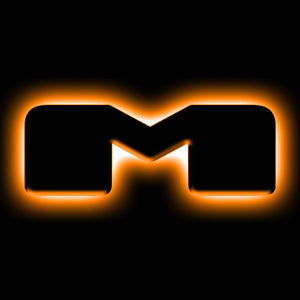 ORACLE Lighting Universal Illuminated LED Letter Badges - Matte Blk Surface Finish - M