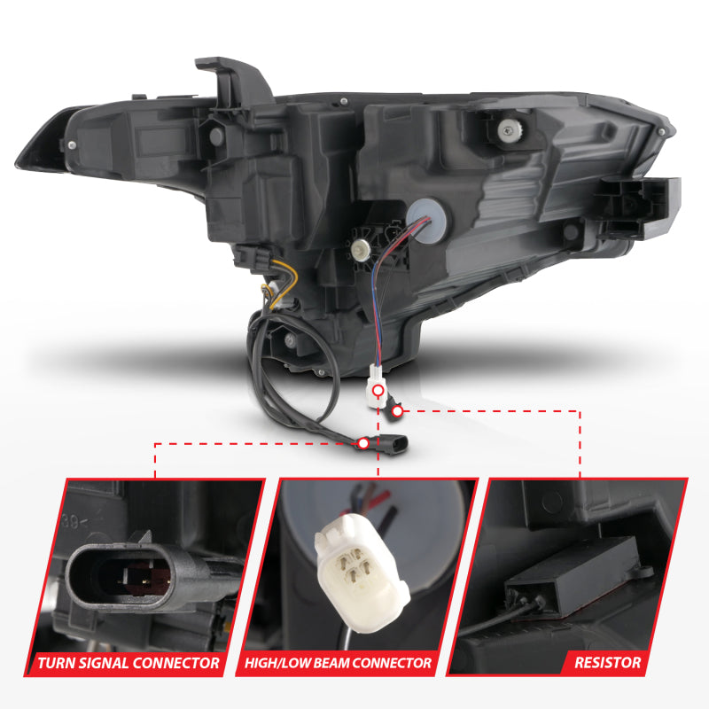 ANZO 22-24 Toyota Tundra (w/Factory LED Refl.) Z-Series Full LED Proj Headlights - Pass. Side ONLY