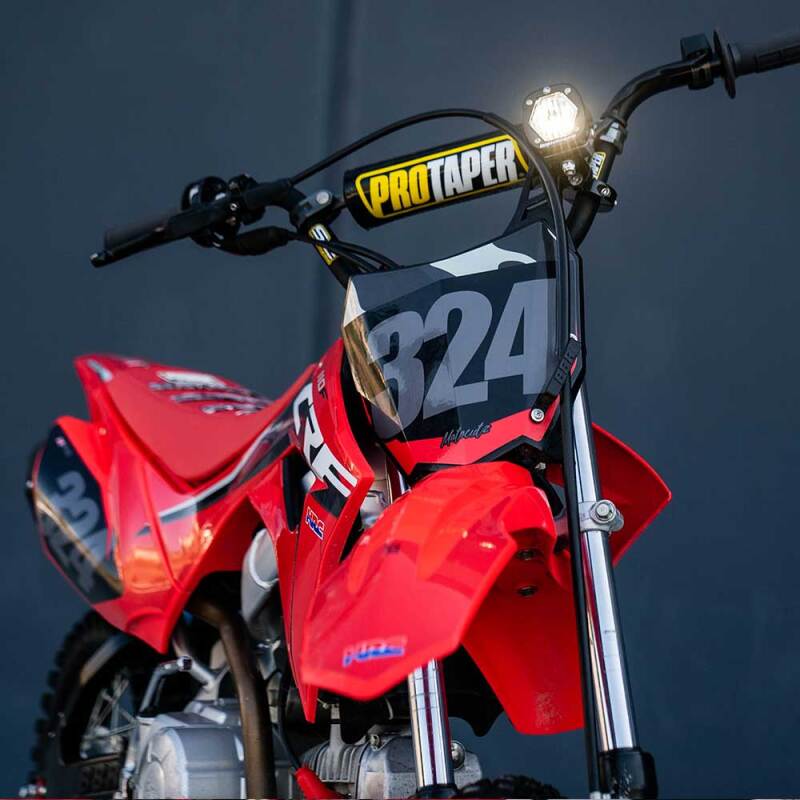 Baja Designs S1 Wide Cornering Electric Start Pit Bike LED Light