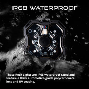 Diode Dynamics Stage Series SXS Rock Light Installer Kit - RGBW M8 (8-pack)