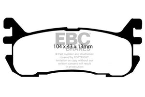 EBC 94-01 Mazda Miata MX5 1.8L Bluestuff Rear Brake Pads