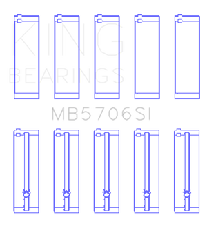 King Engine Bearings Hyundai i30 G4FC (Size +0.75mm) Main Bearing Set