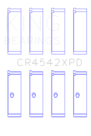 King Honda K-Series 2.0L/2.4 LXP Tri-Metal Performance Connecting Rod Bearing (Set of 4) - Size STDX