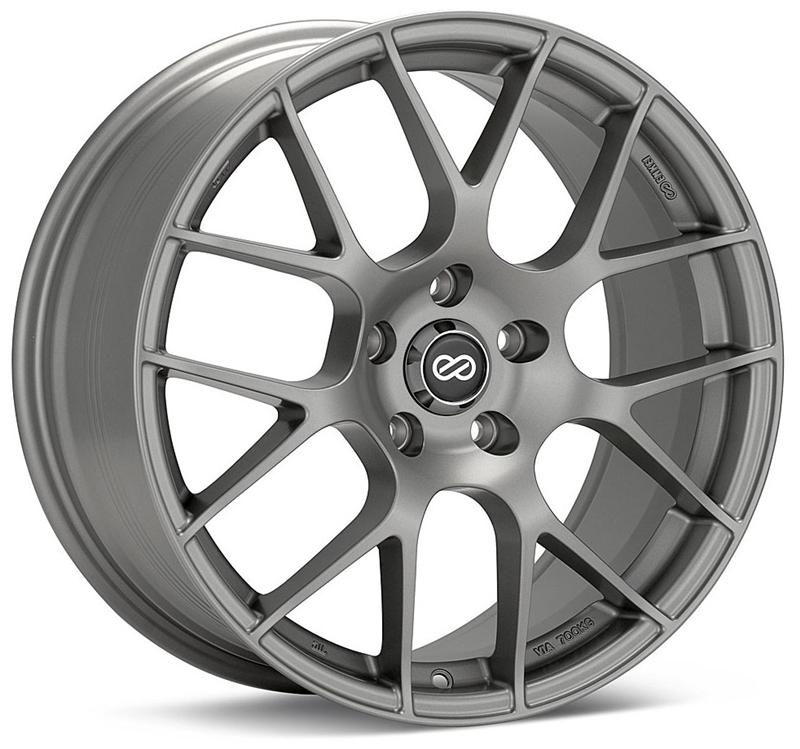Enkei Raijin 18x8 45mm Offset 5x100 Bolt Pattern Hyper Silver Wheel