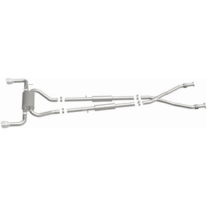 MagnaFlow 14 Infiniti Q50 V6 3.7L Cat-Back Polished Stainless Tips Dual Split Rear Exit Exhaust