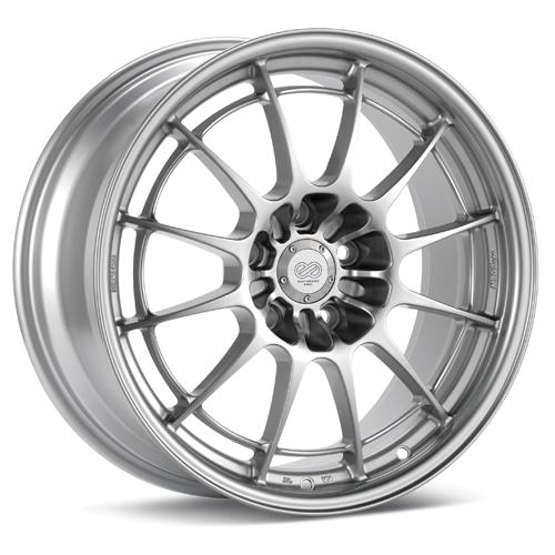 Enkei NT03+M 18x8.5 5x114.3 38mm Offset 72.6mm Bore Silver Wheel G35/350z