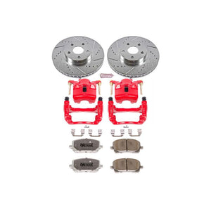 Power Stop 03-08 Pontiac Vibe Front Z26 Street Warrior Brake Kit w/Calipers