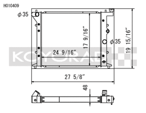 Koyo 92-96 Toyota Chaser/Mark II/Cresta (JZX90) 2.5L Turbo (M/T) Radiator (JDM Only)