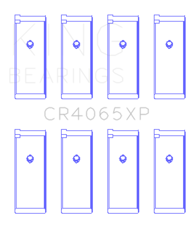King Engine Bearings Nissan KA-24DE (Size 0.50 Oversized) Performance Rod Bearing Set