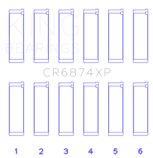 King Engine Bearings Subaru EZ30/EZ30D (Size STD) Performance Rod Bearing Set