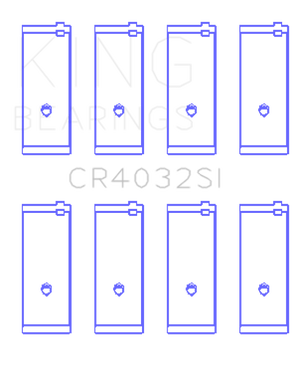 King Toyota SOHC 8V/16V / 4AGE/4AGEC/4AGELC DOHC 16V Silicon Bi-Metal Alum Rod Bearing Set