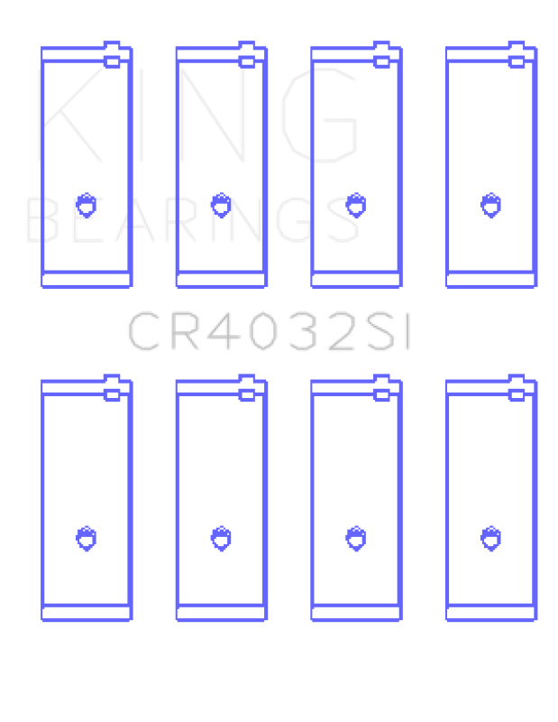 King Toyota SOHC 8V/16V / 4AGE/4AGEC/4AGELC DOHC 16V Silicon Bi-Metal Alum Rod Bearing Set