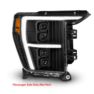 ANZO 21-23 Ford F-150 (w/Factory Halogen) Z-Series Full LED Proj Headlights - Pass. Side ONLY