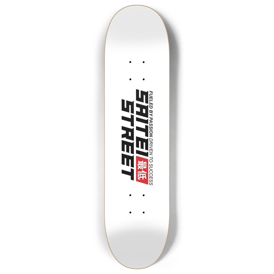 Iconic WHT/BLK Skate Deck