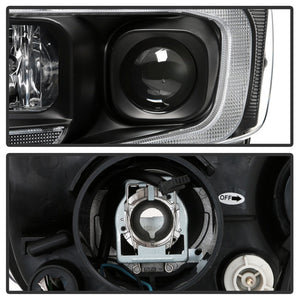 Spyder 11-13 Jeep Grand Cherokee (Xenon/HID Model Only) Light Bar Projector Headlights - Black