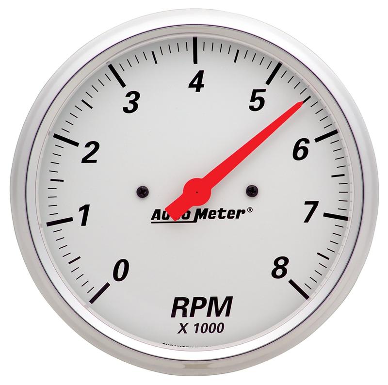 AutoMeter Gauge Fuel Level 2-1/16in. 73 Ohm(e) to 10 Ohm(f) Elec Arctic White
