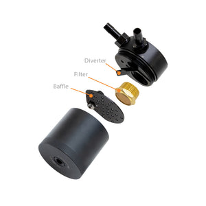 Mishimoto 08-14 Subaru WRX Baffled Oil Catch Can Kit - Black