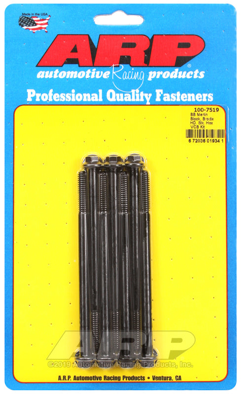 ARP Merlin block, Brodix head BB  hex valve cover bolt kit