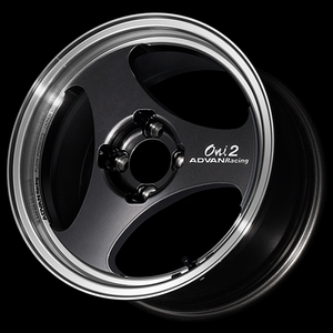 Advan ONI2 15x7.0 / +42 Offset / 4x100 / 63mm Bore / Machining and Black Gunmetallic
