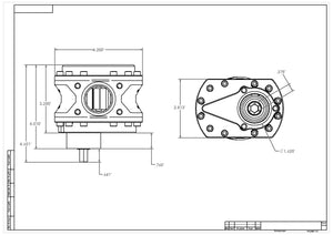Aeromotive Spur Gear Fuel Pump - 3/8in Hex - .775 Gear - Steel Body - 16.5gpm