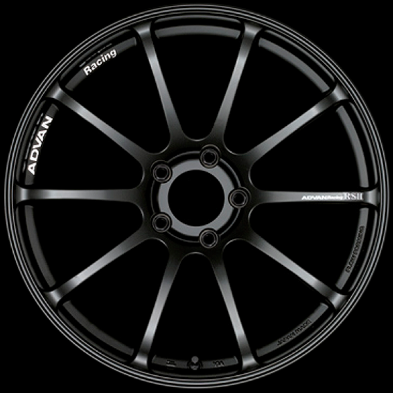 Advan RSII 17x8.0 / +45 Offset / 5x114.3 / 73mm Bore / Semi Gloss Black
