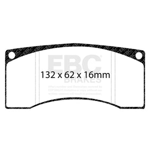 EBC Ford Saleen Mustang Alcon front calipers Redstuff Front Brake Pads