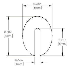 aFe Magnum FORCE Replacement Edge Trim Kit 1/16 IN X 36 IN L
