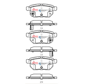 DBA 09-10 Pontiac Vibe Base 2.4L Rear SSEV Street Series Brake Pads