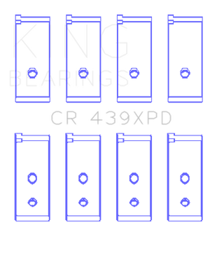 King Engine Bearings Honda B-Series Dowel Performance Rod Bearing Set - Size STDX