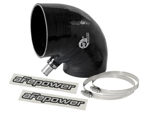 aFe Magnum FORCE Intake Coupling Kit (4 IN ID to 4-1/4 IN ID x 90 Deg.) Elbow Coupler - Black