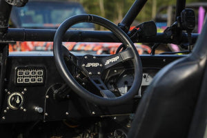 PRP Deep Dish Leather Steering Wheel- Black