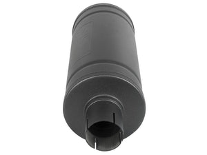 aFe MACH Force-Xp 409 SS Muffler w/ Black finish 2-1/2in Inlet & Outlet 14in x 16in Diameter
