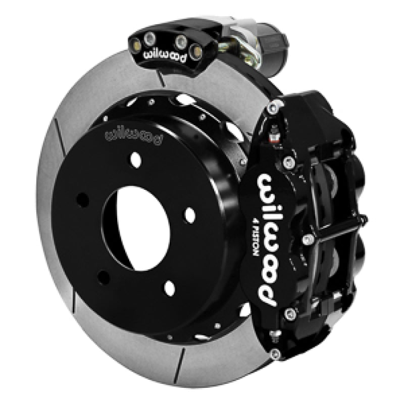 Wilwood 88-98 GM C1500 Superlite Rear Electronic Parking Brake Kit 12.88in Rotor 3.25in Offset - Blk