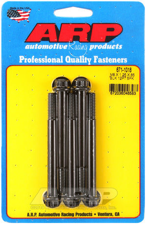 ARP M8 x 1.25 x 85 12pt Black Oxide Bolts (5/pkg)