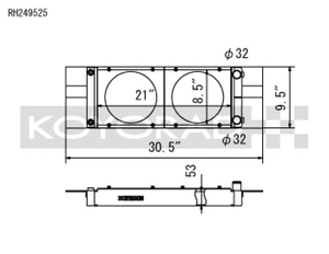 Koyo Honda Universal Pocket Radiator