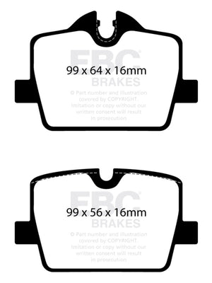 EBC 2019+ BMW Z4 G29 2.0T Greenstuff Rear Brake Pads