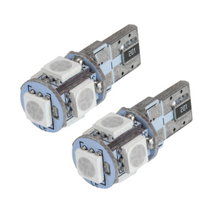 Oracle T10 5 LED 3 Chip SMD Bulbs (Pair) - Amber
