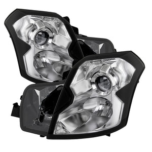 xTune Cadillac Cts 03-07 Crystal Headlights Halogen Model Only Chrome HD-JH-CCTS03-C