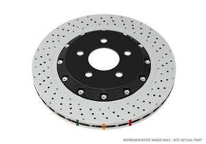 DBA 15-21 Nissan GT-R Nismo Front 5000 Series Drilled Rotor w/ Silver Hat